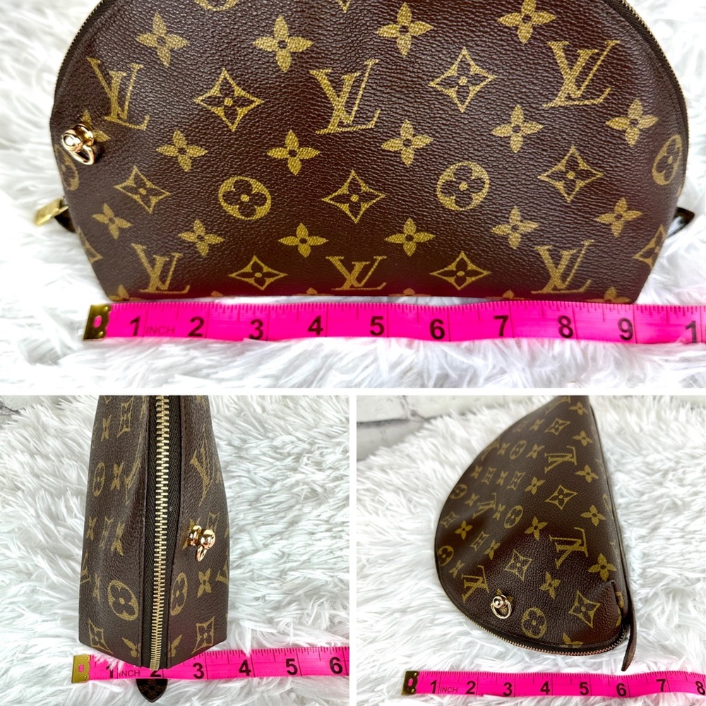 Louis Vuitton Demi Ronde Crossbody Pouch bag with chain, scarf and dust bag - Picture 16 of 16